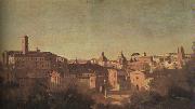  Jean Baptiste Camille  Corot The Forum seen from the Farnese Gardens oil